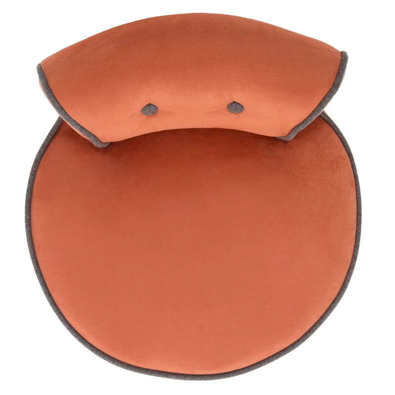 Button Tufted Upholstered Vanity Stool with Birch Wood Legs Multi Color