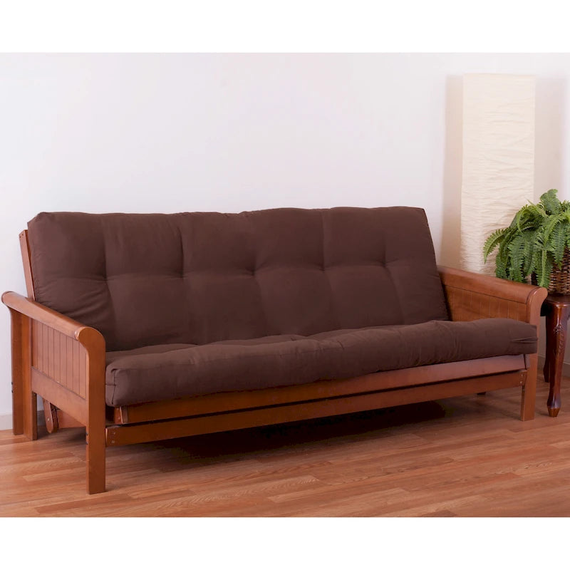 Tufted Full-Size Futon Mattress Twill Fabric Multi-Color Options