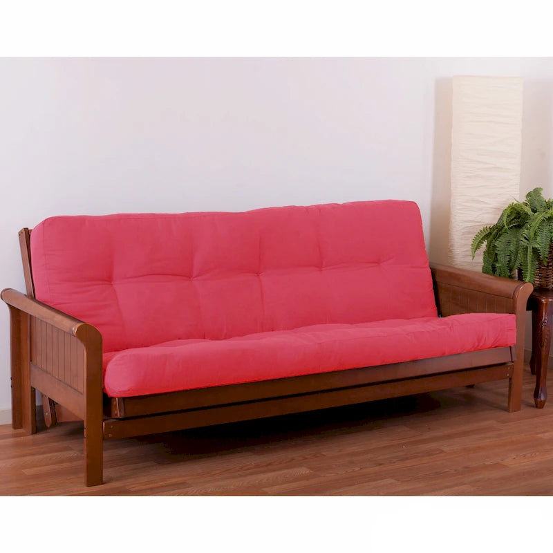 Tufted Full-Size Futon Mattress Twill Fabric Multi-Color Options