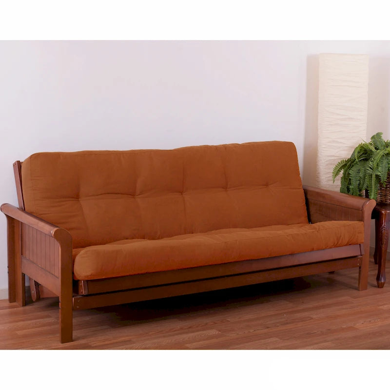 Tufted Full-Size Futon Mattress Twill Fabric Multi-Color Options