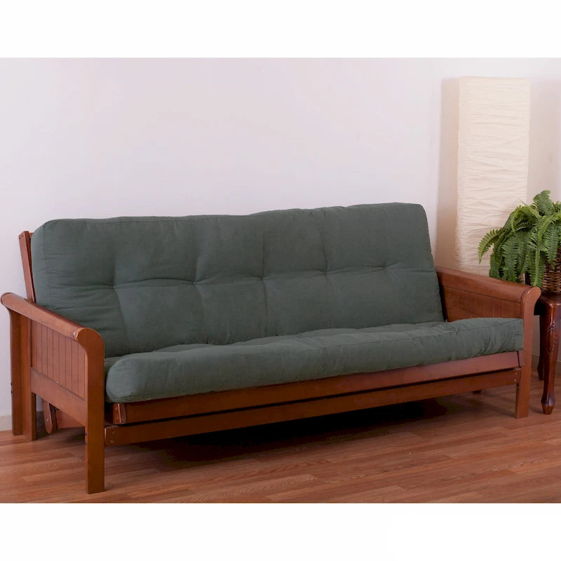Tufted Full-Size Futon Mattress Twill Fabric Multi-Color Options