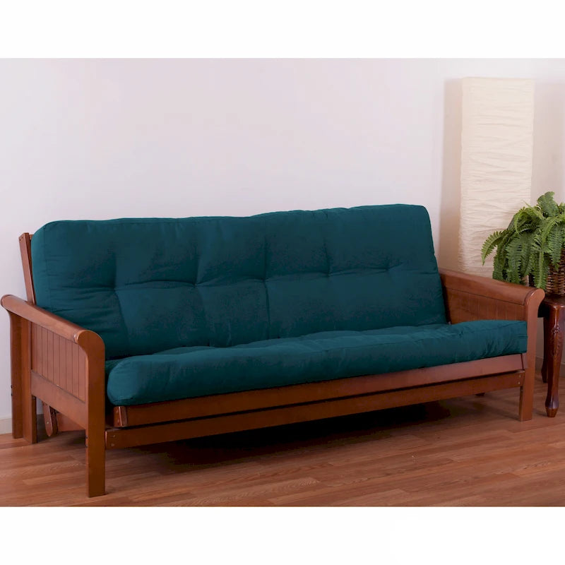Tufted Full-Size Futon Mattress Twill Fabric Multi-Color Options