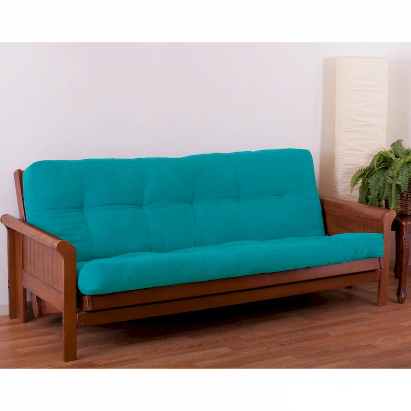 Tufted Full-Size Futon Mattress Twill Fabric Multi-Color Options