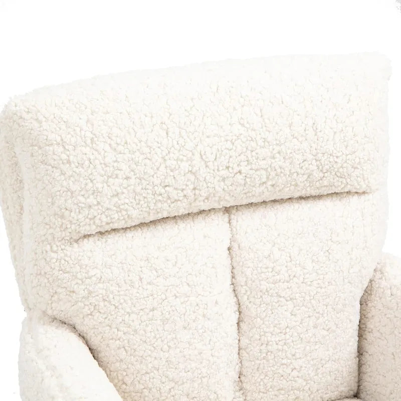 Fauteuil d’appoint pivotant en velours avec retour automatique et piètement en métal doré