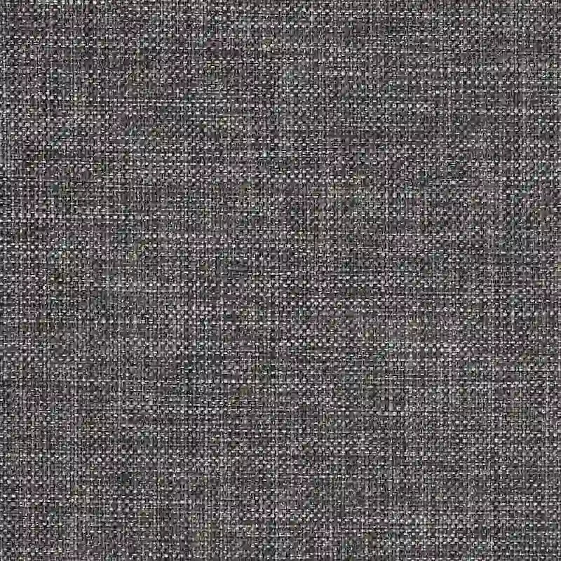 Gepolsterter Esszimmer-Armlehnstuhl mit Knopfheftung und rustikalen Holzbeinen, Beige / Grau / Leinen