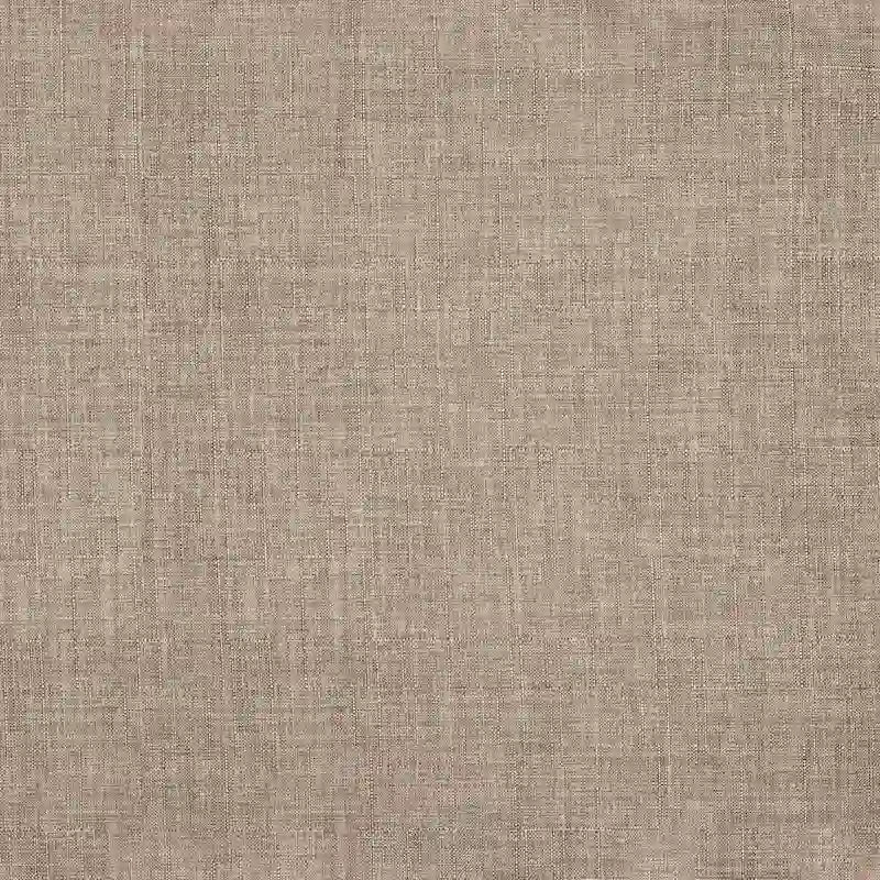 Gepolsterter Esszimmer-Armlehnstuhl mit Knopfheftung und rustikalen Holzbeinen, Beige / Grau / Leinen