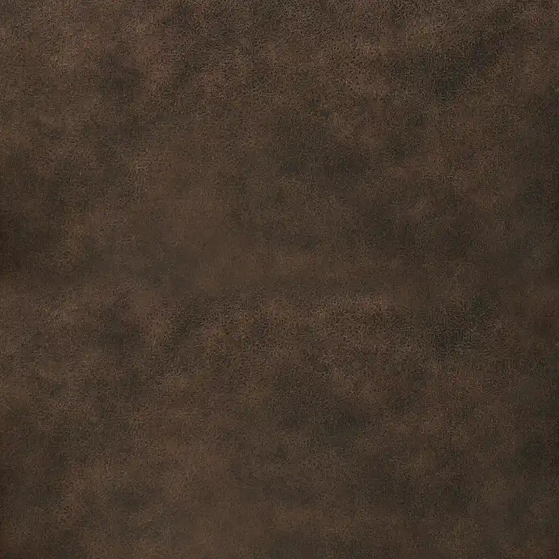 Gepolsterter Esszimmer-Armlehnstuhl mit Knopfheftung und rustikalen Holzbeinen, Beige / Grau / Leinen