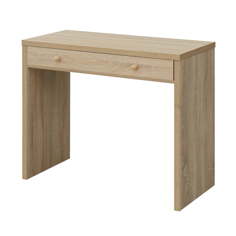 Bureau d’écriture moderne et minimaliste à tiroir unique, blanc, expresso ou noir