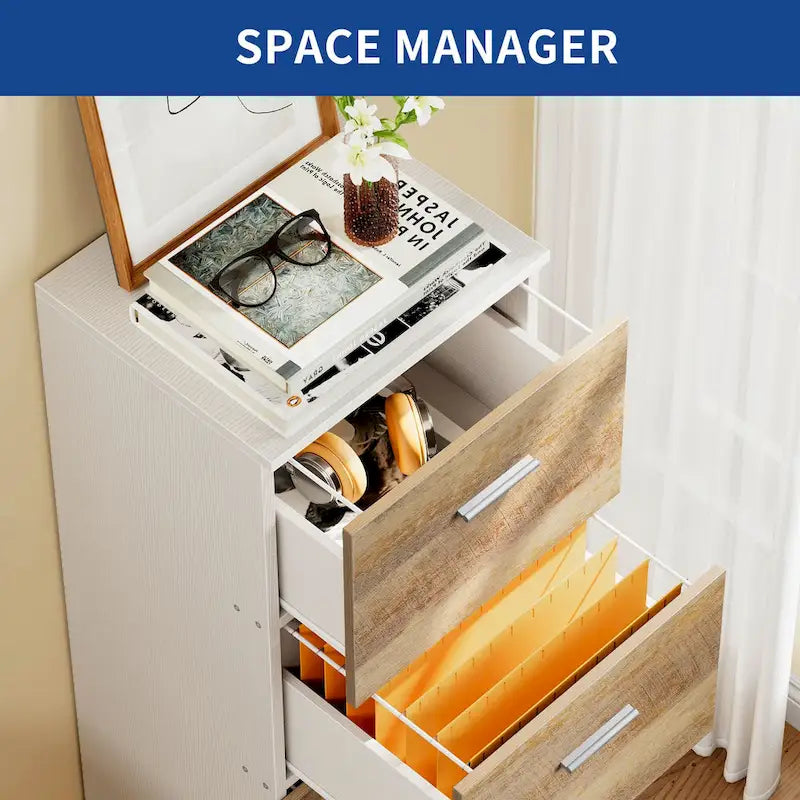 4-Drawer Vertical File Cabinet with Lock Ball-Bearing Slides Black