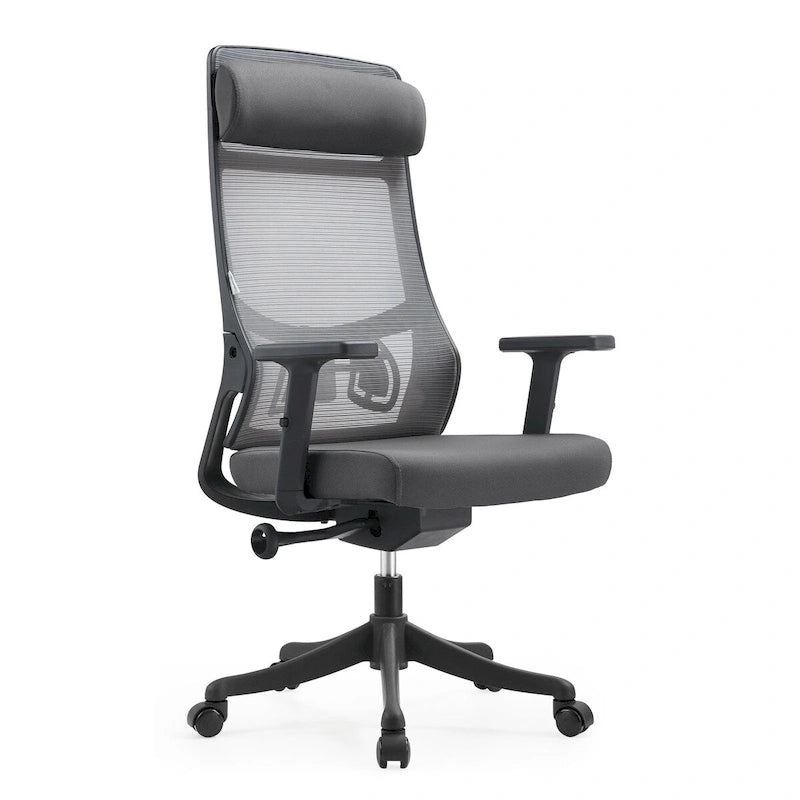 Ergonomic Mesh Back Office Chair with Adjustable Headrest and Armrests