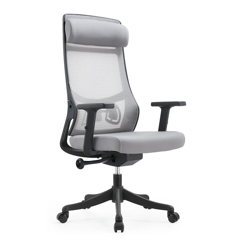 Ergonomic Mesh Back Office Chair with Adjustable Headrest and Armrests