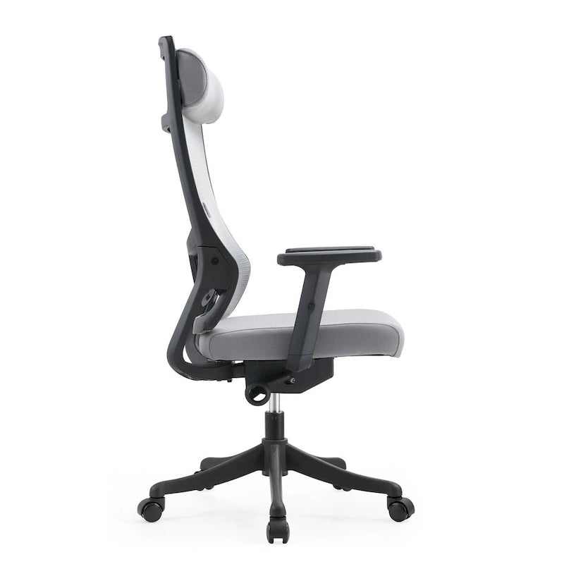 Ergonomischer Bürostuhl mit Netzrückenlehne, verstellbarer Kopfstütze und Armlehnen