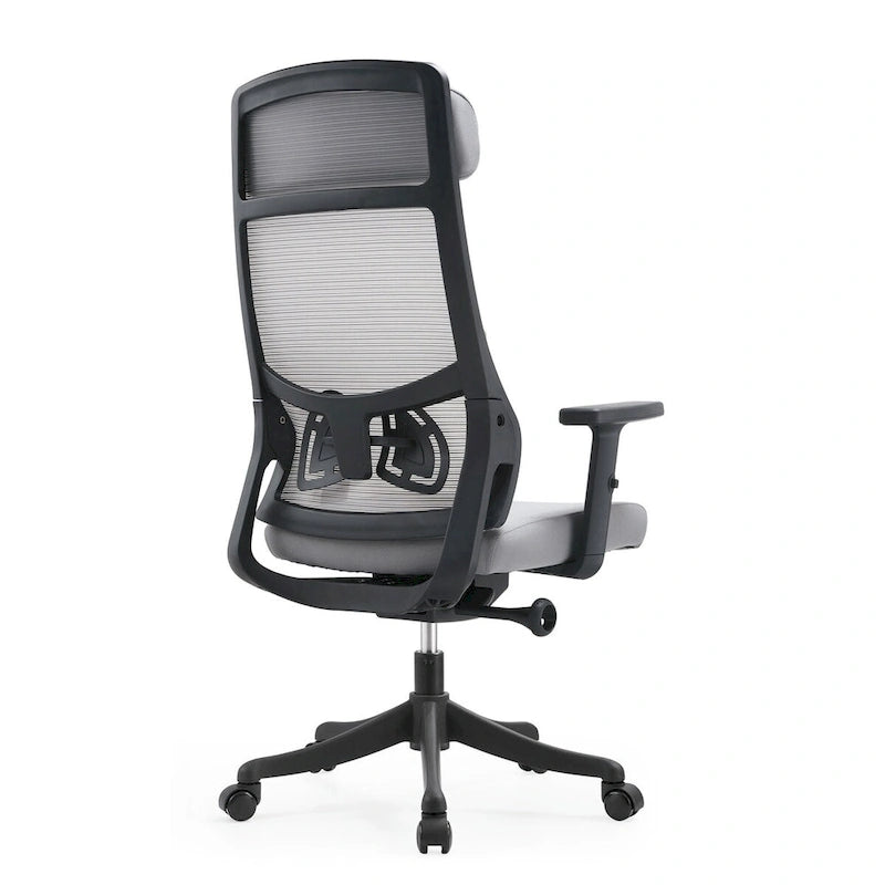Ergonomischer Bürostuhl mit Netzrückenlehne, verstellbarer Kopfstütze und Armlehnen