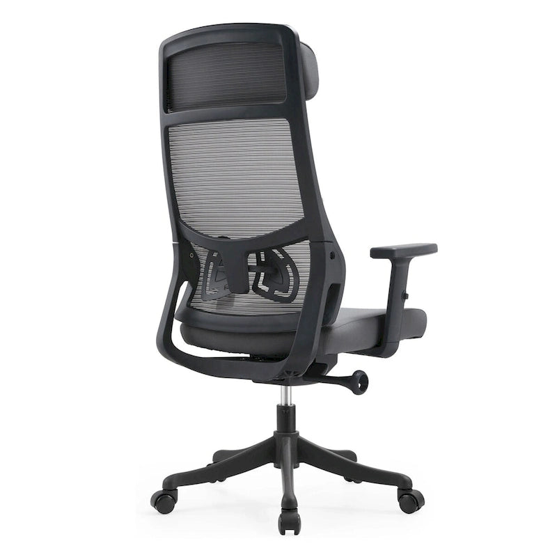 Ergonomischer Bürostuhl mit Netzrückenlehne, verstellbarer Kopfstütze und Armlehnen